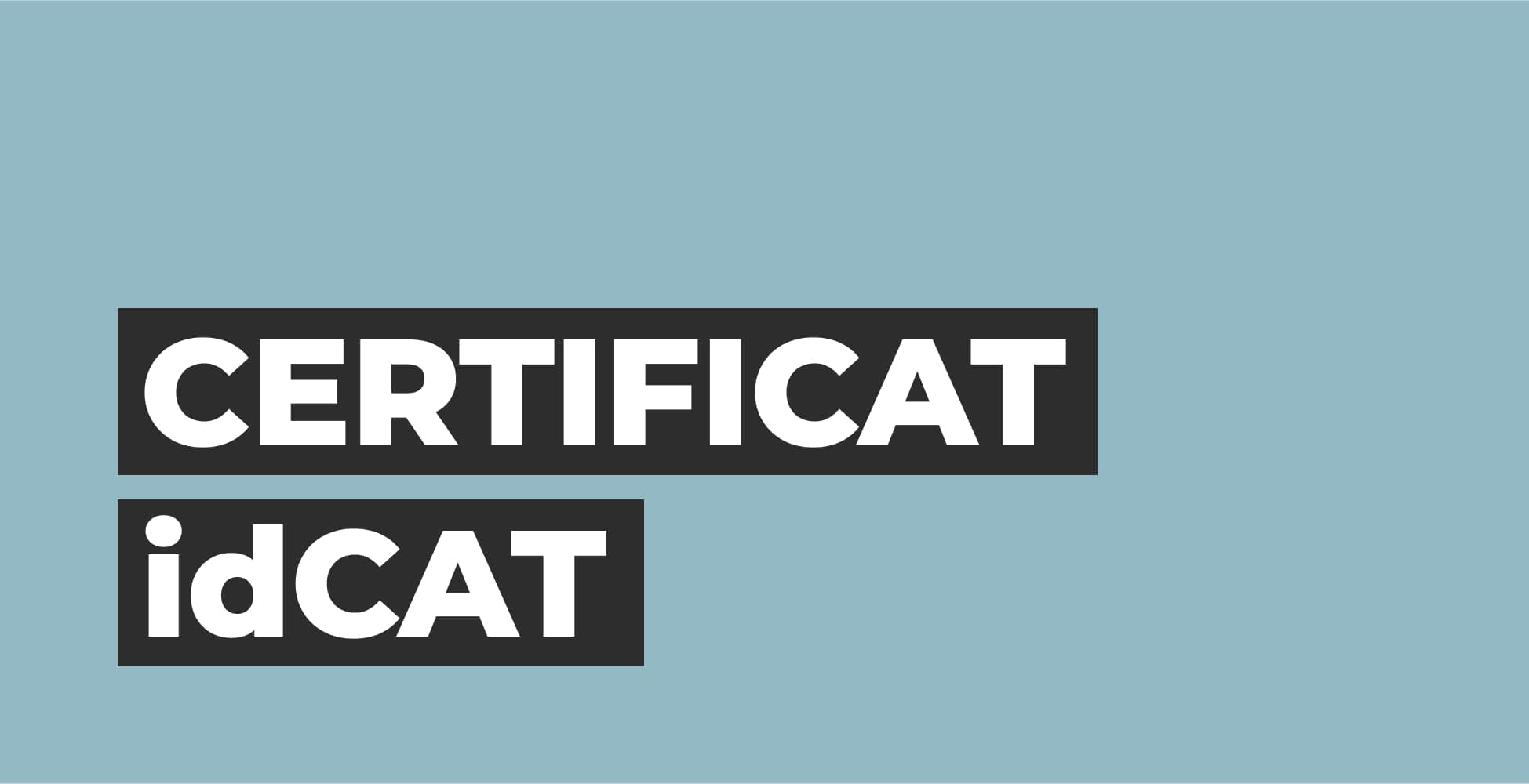 Certificat idCAT